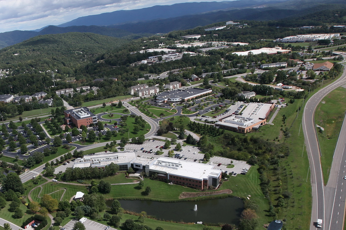 Aerial view of Virginia Tech Corporate Research Center